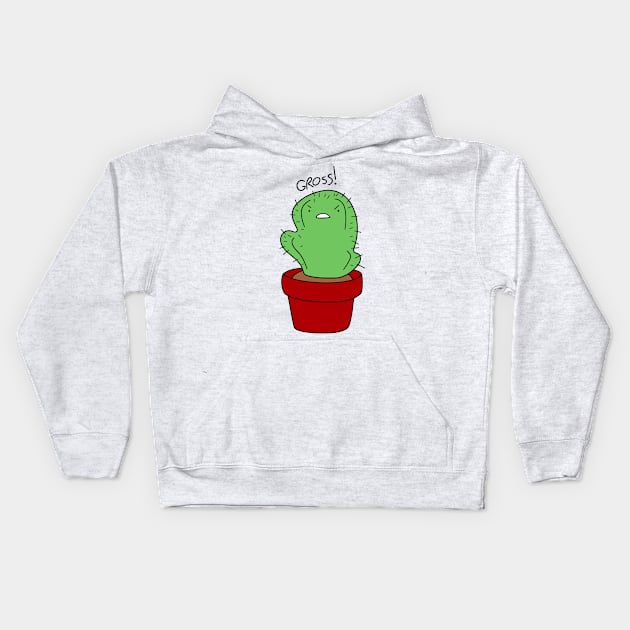 Cactus Saying Gross Kids Hoodie by saradaboru